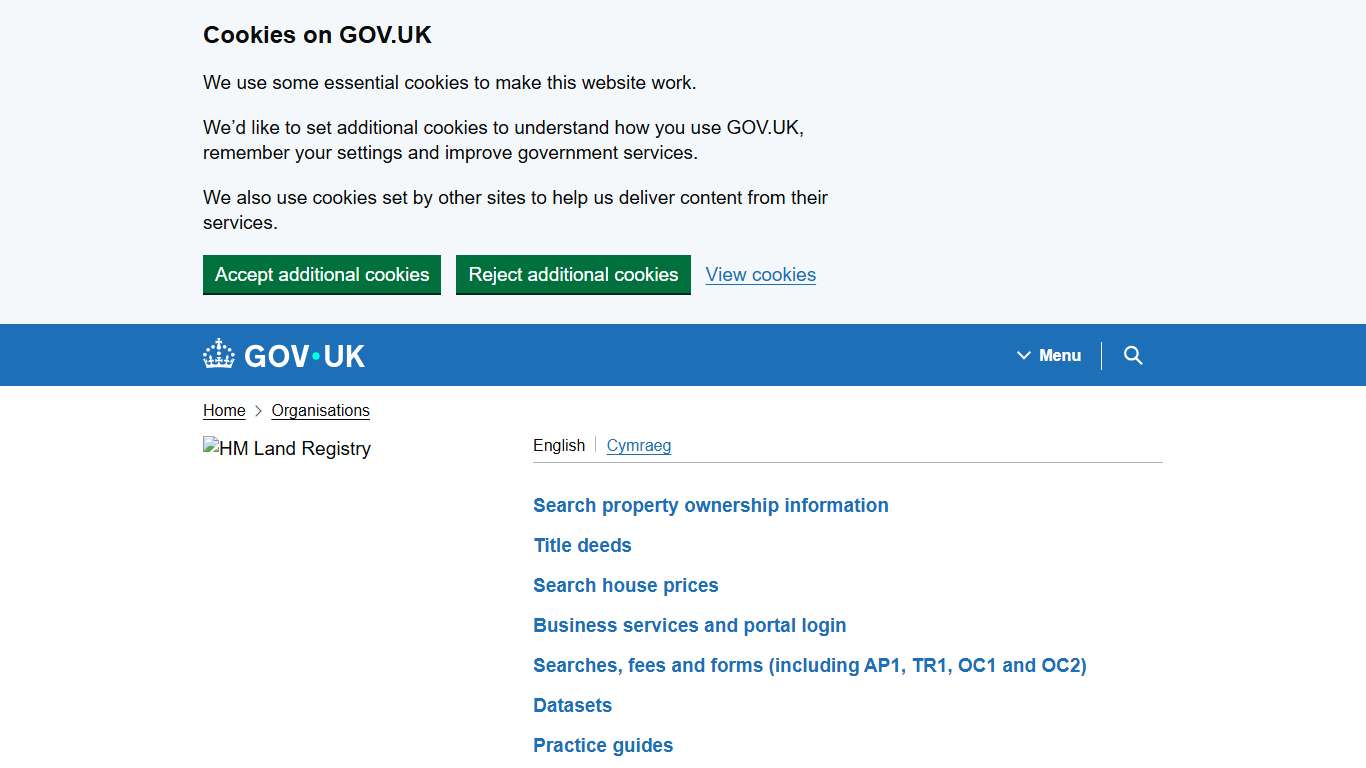 HM Land Registry - GOV.UK